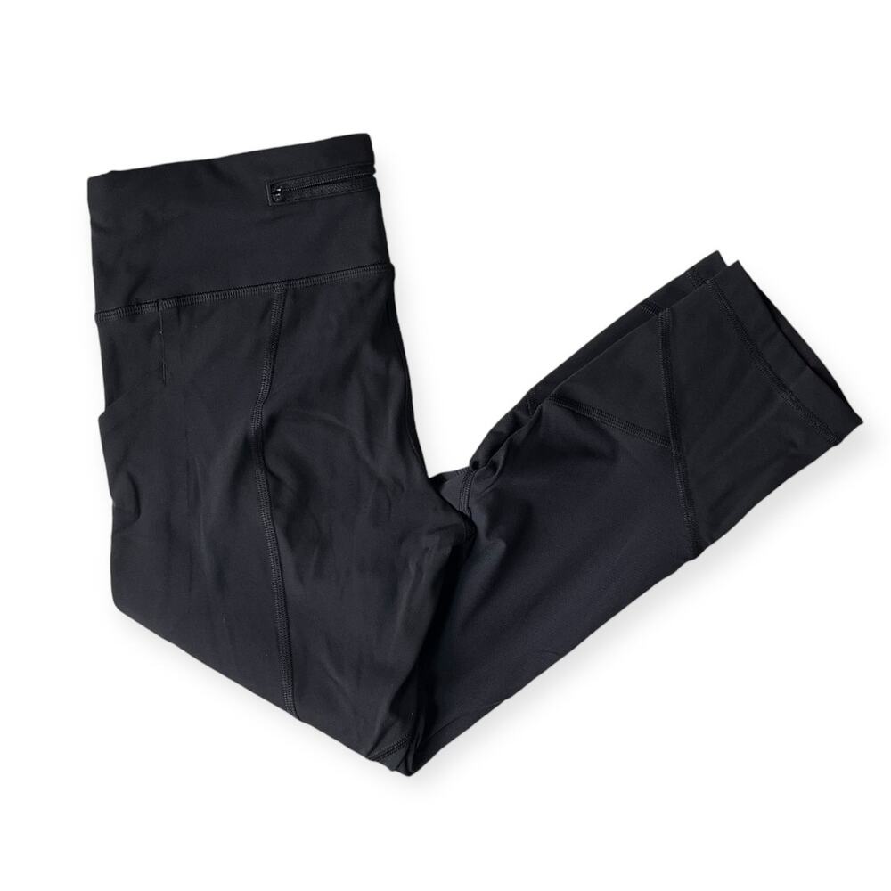 Lululemon Legging Mesh Panel Black 21" Length Size 6